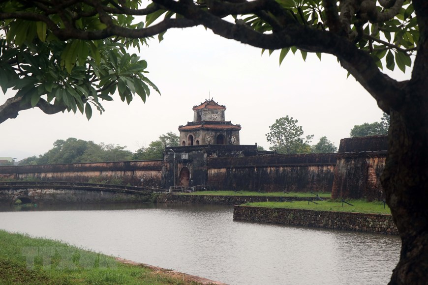 Quiet beauty of citadel gates in Hue City